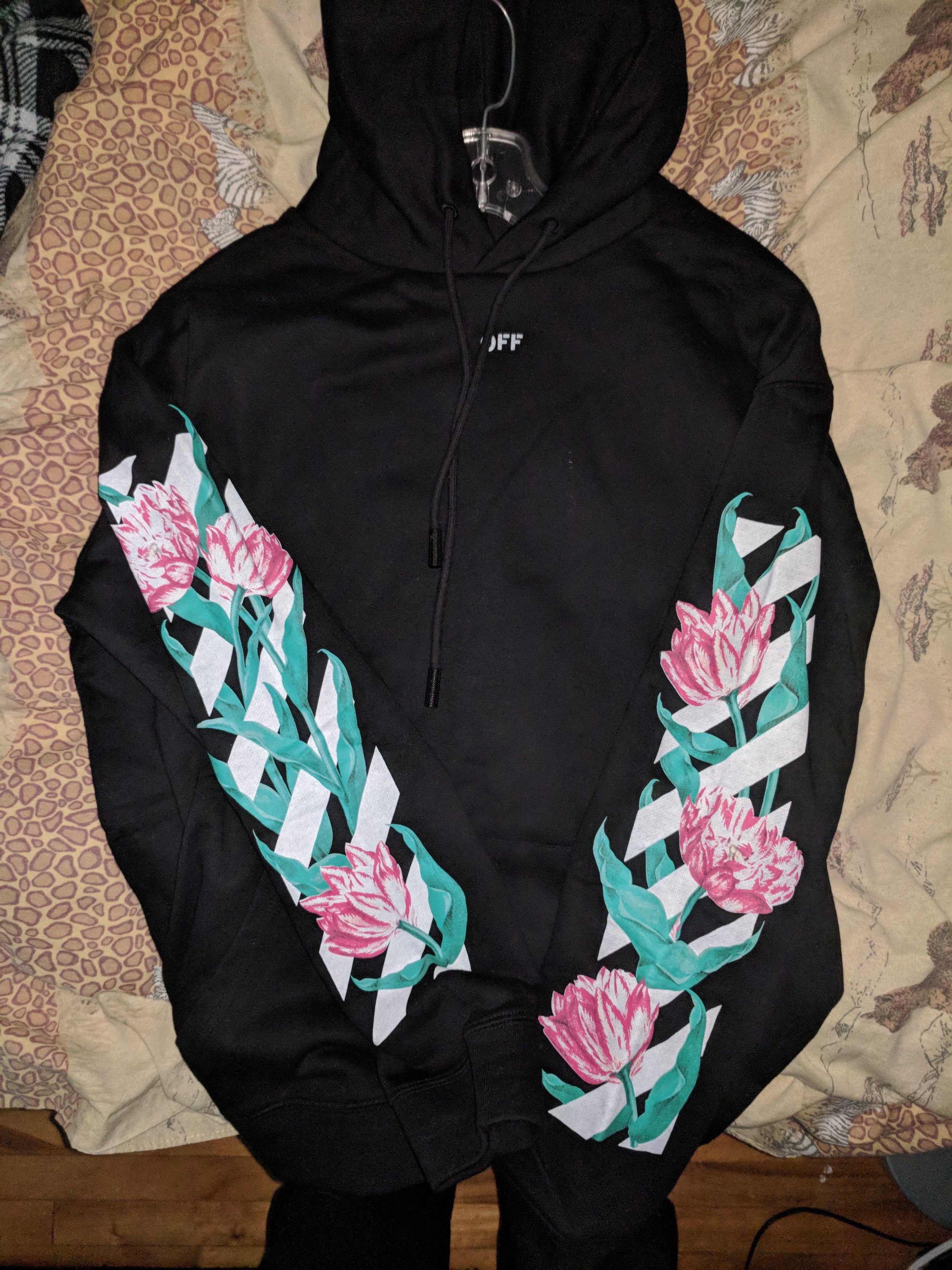 Off white tulips hoodie best sale