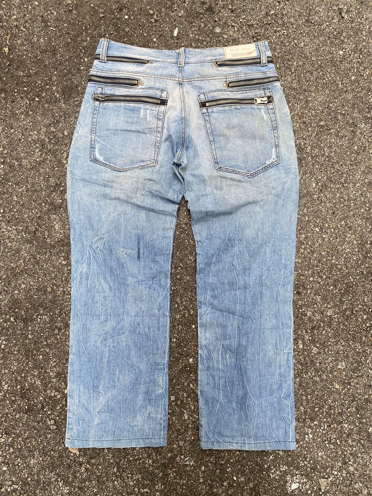 Japanese Brand Jeans Multi Zipper by Mr Bright Size US 35 - 3 Thumbnail