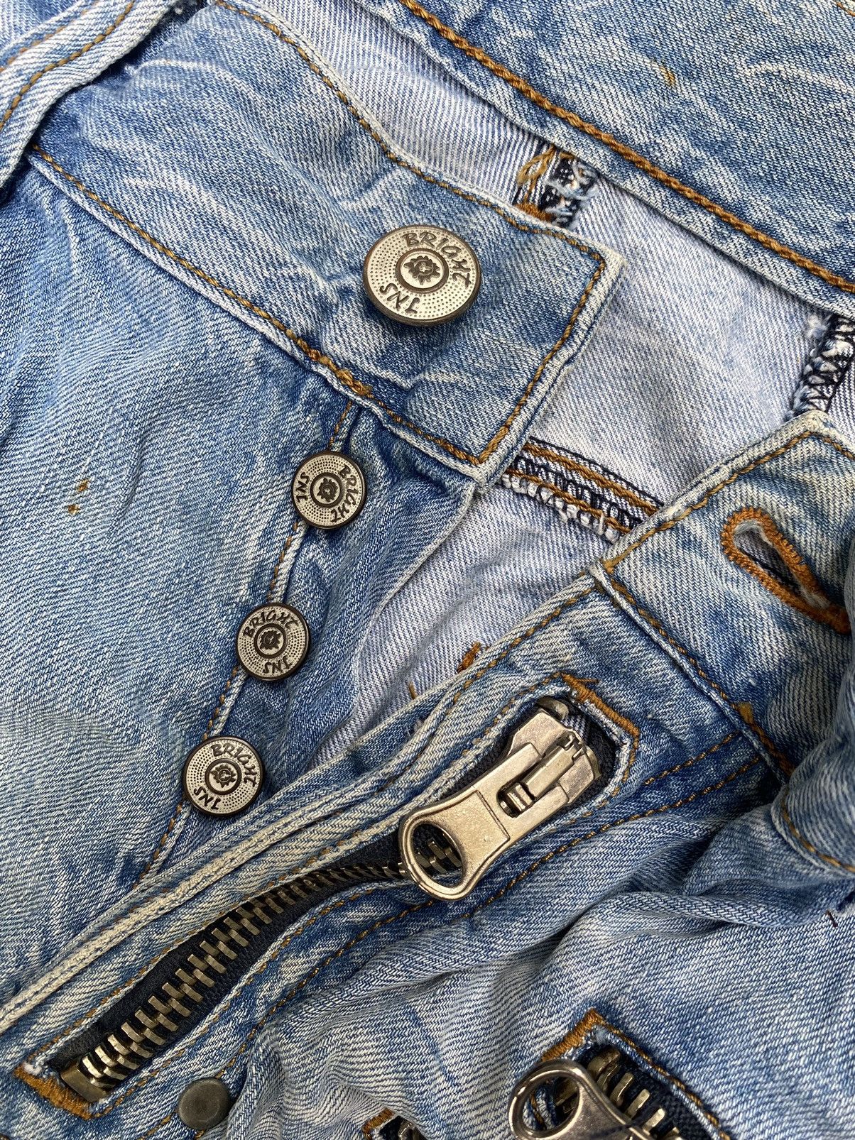Japanese Brand Jeans Multi Zipper by Mr Bright Size US 35 - 5 Thumbnail