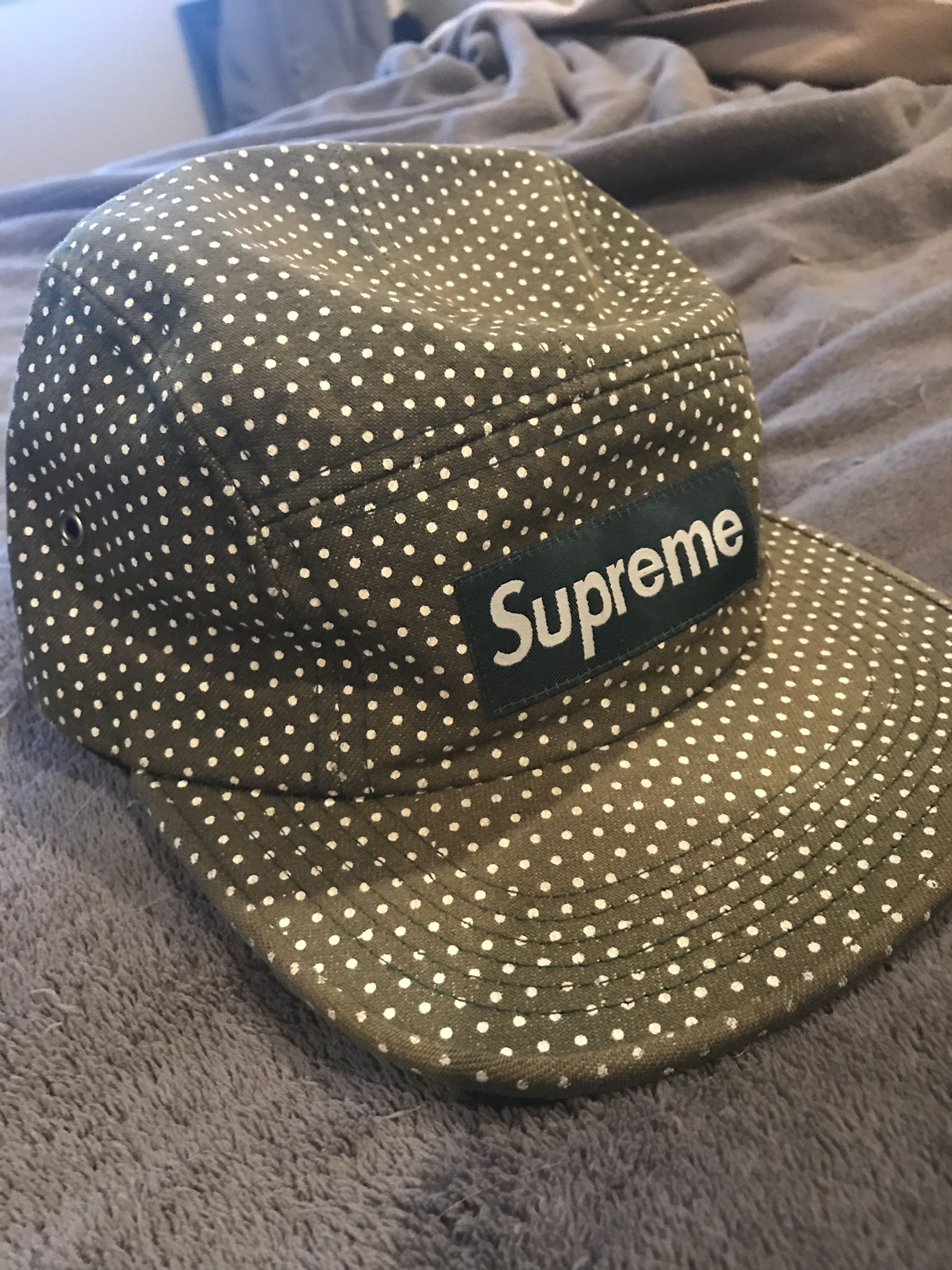 supreme シュプリーム Polka Dot Camp Cap 07年 SUPREME Gradient Dots Camp Cap (Black) シュプリーム