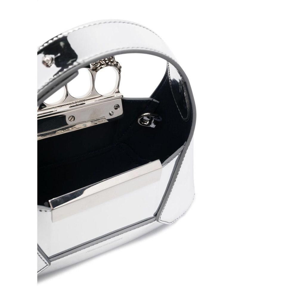 ALEXANDER MCQUEEN SILVER MINI BAG
