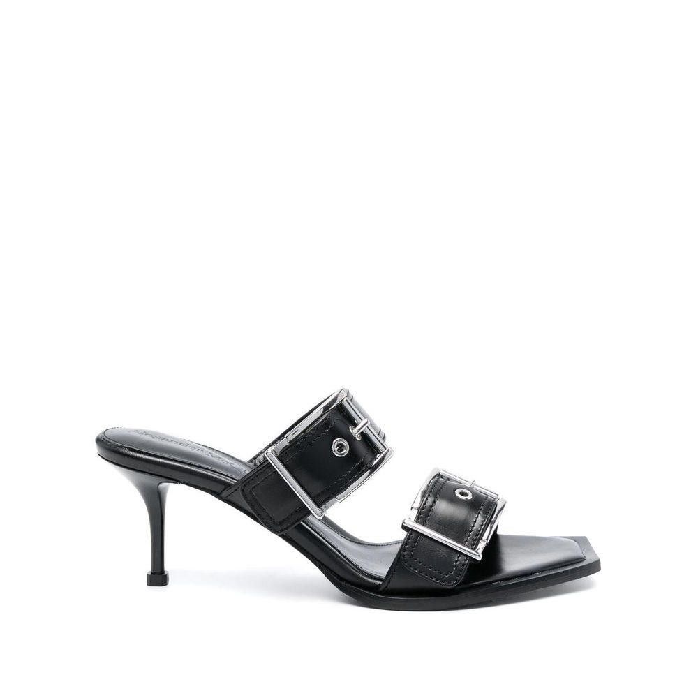 ALEXANDER MCQUEEN BUCKLE LEATHER SANDALS SIZE 36