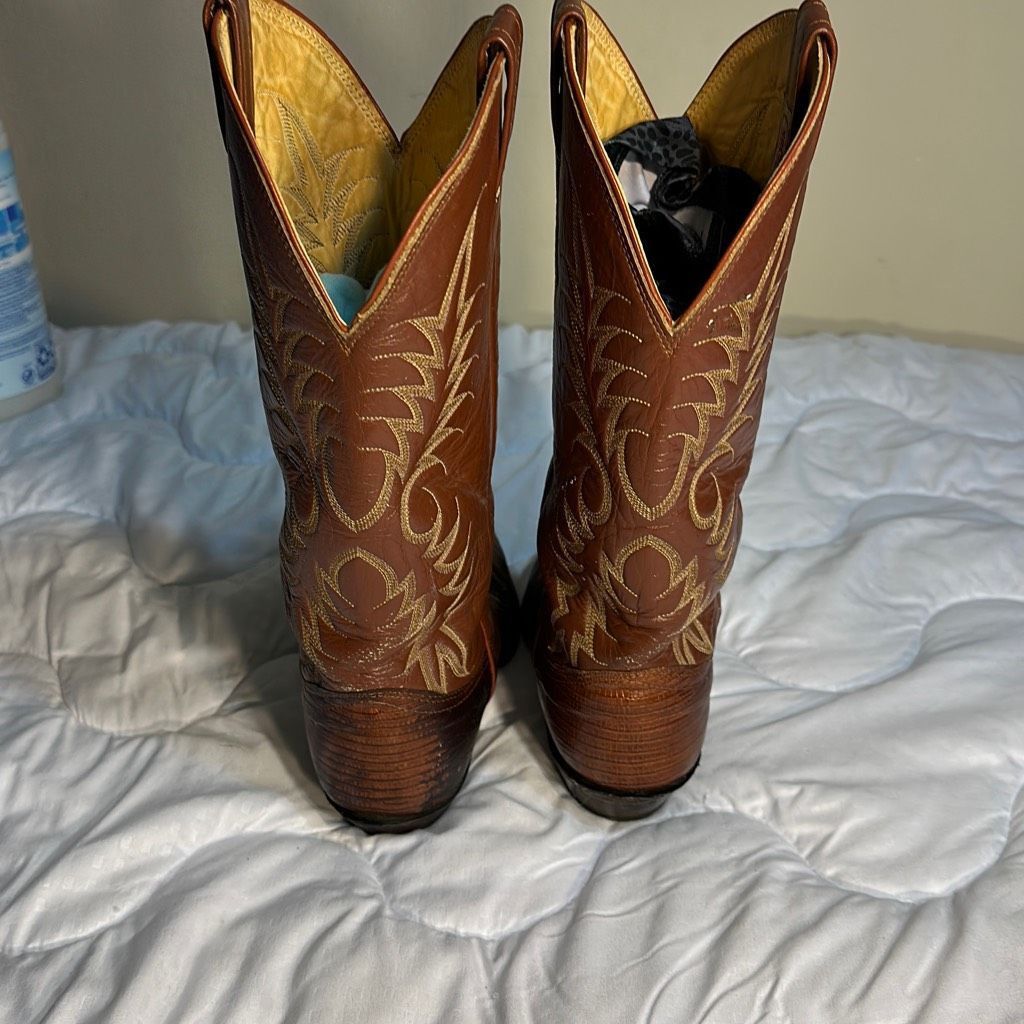 Nocona Cowboy Boots Size 8D Made in Texas Men’s Leather