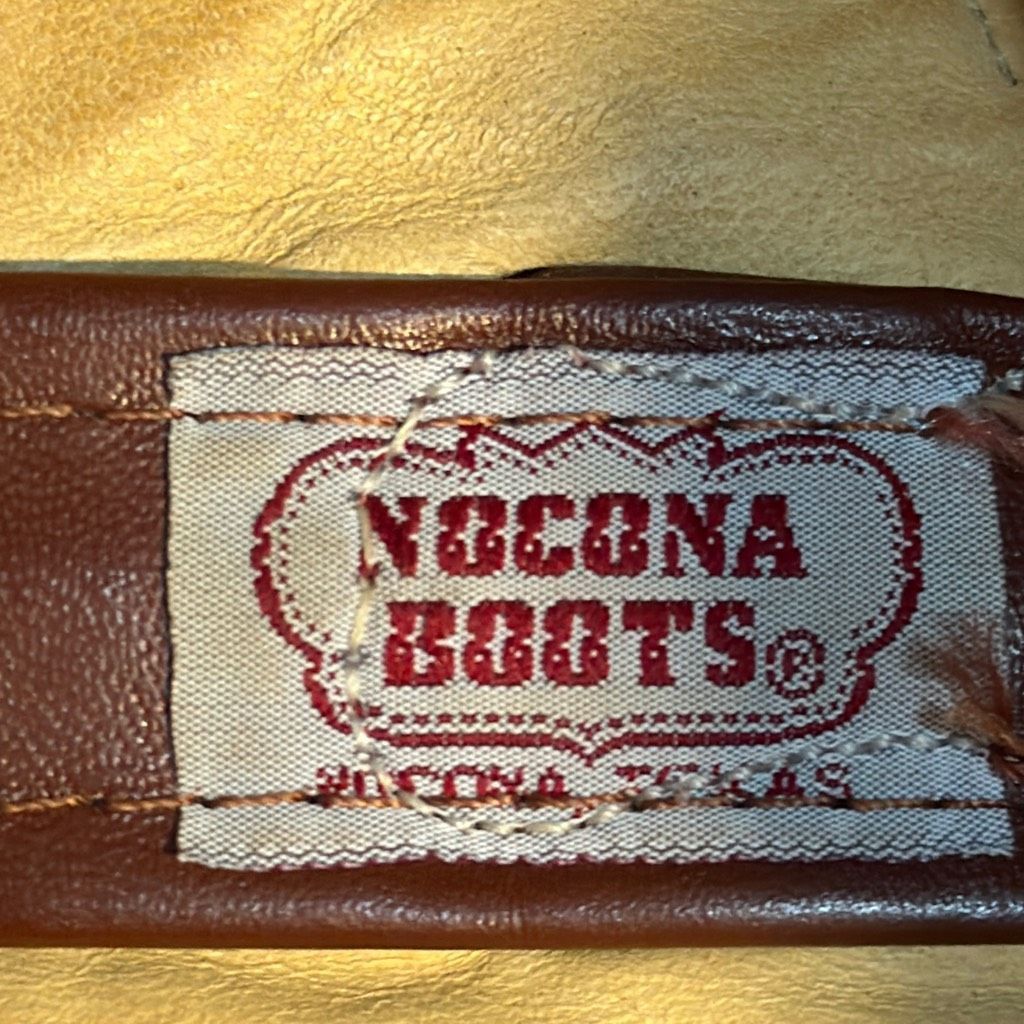 Nocona Cowboy Boots Size 8D Made in Texas Men’s Leather