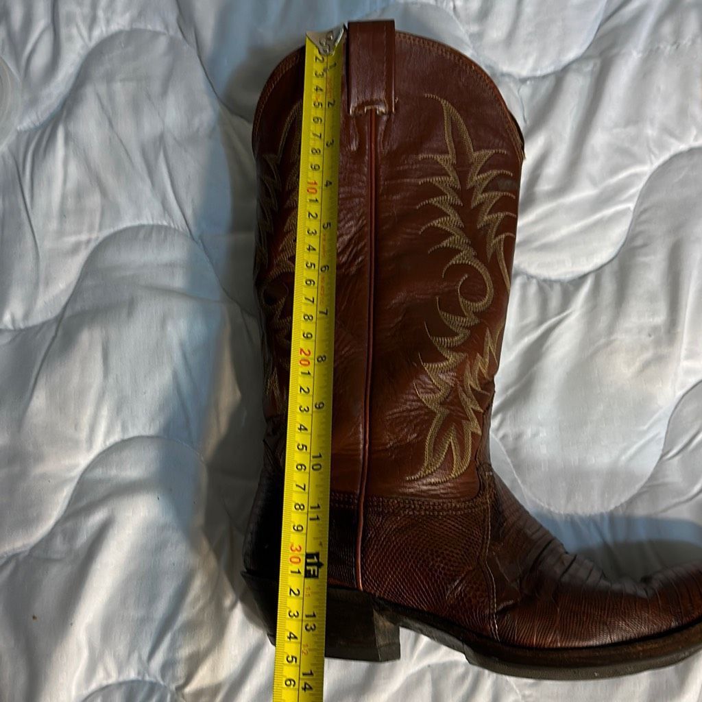 Nocona Cowboy Boots Size 8D Made in Texas Men’s Leather