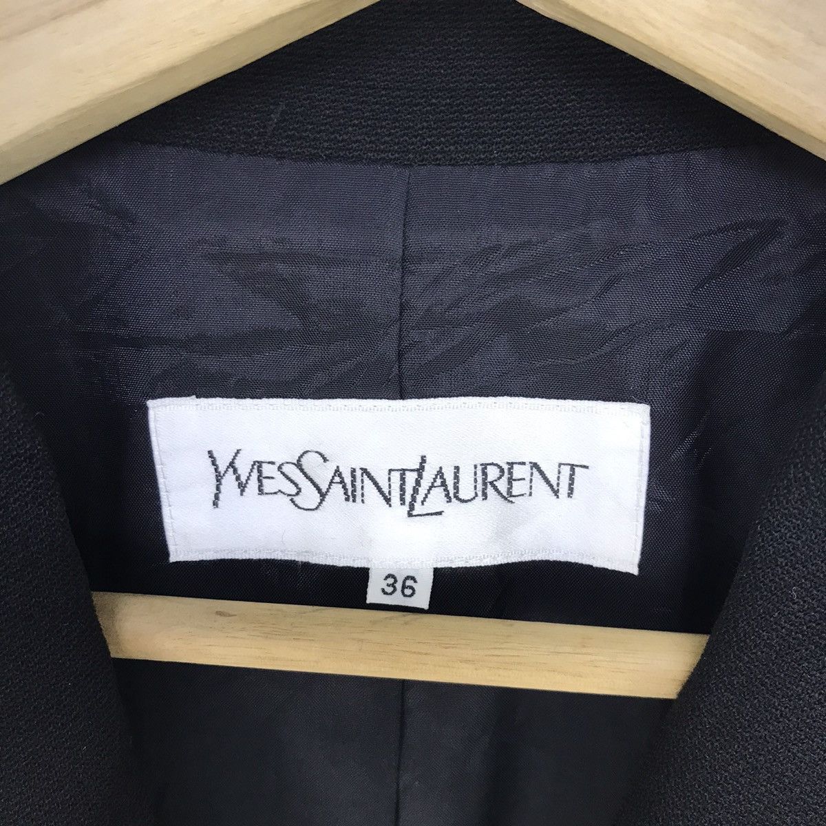 Yves Saint Laurent Yves Saint Laurent Wool Coat Jacket Size XS / US 0-2 / IT 36-38 - 9 Thumbnail