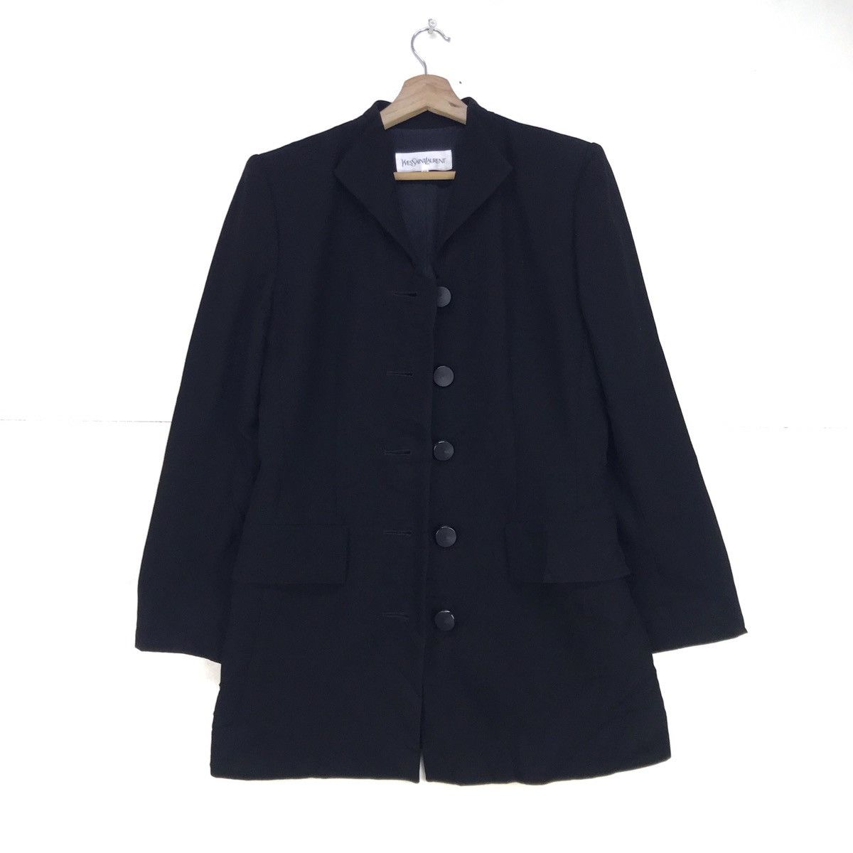 Yves Saint Laurent Yves Saint Laurent Wool Coat Jacket Size XS / US 0-2 / IT 36-38 - 1 Thumbnail