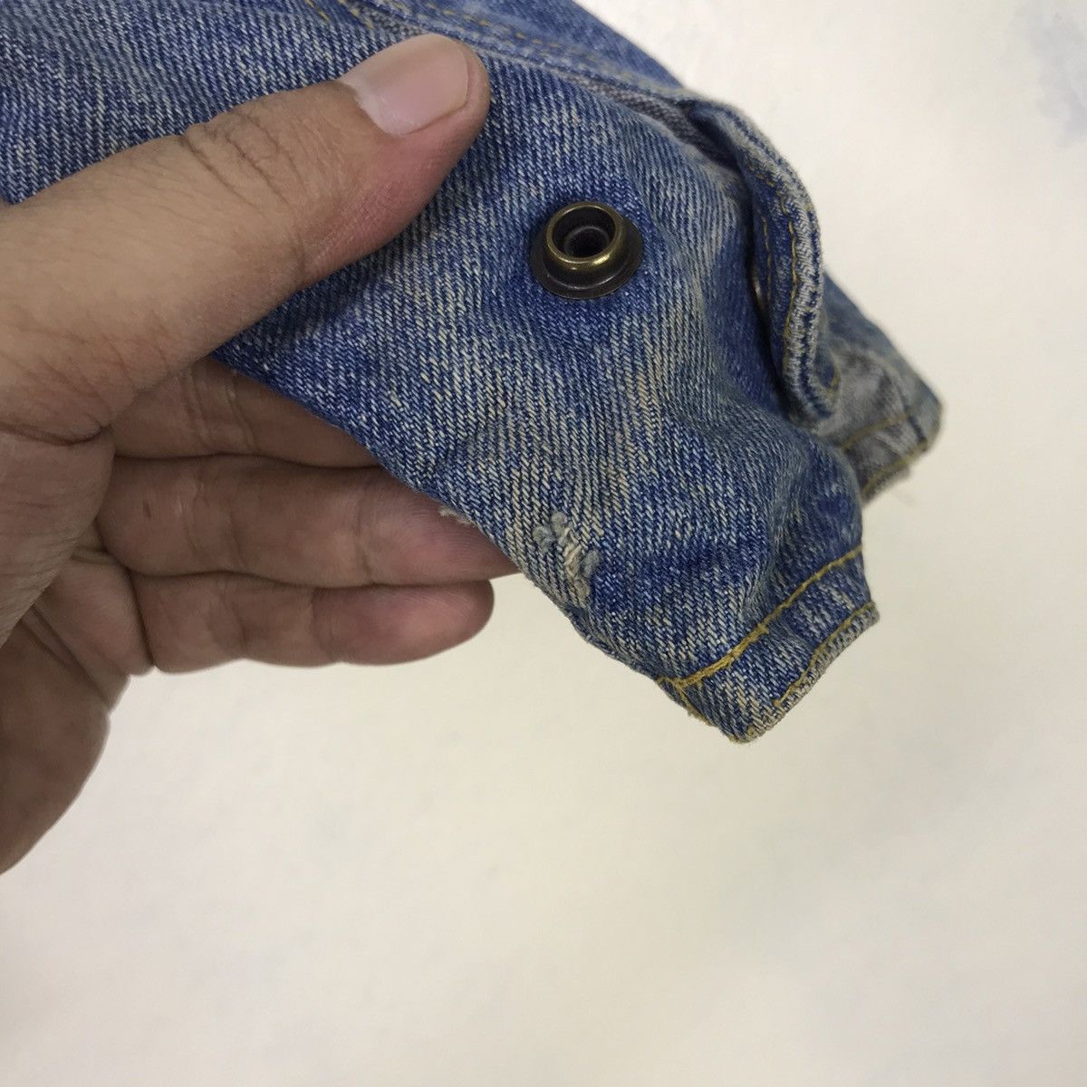 Japanese Brand Saddlery Street Fashion Japanese Brand Two Tone Denim Jacket Size US S / EU 44-46 / 1 - 16 Thumbnail