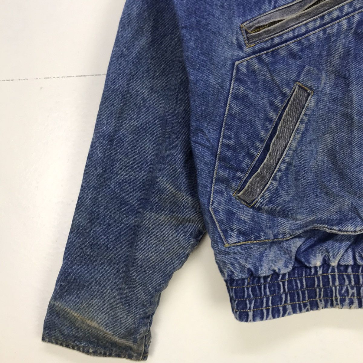 Japanese Brand Saddlery Street Fashion Japanese Brand Two Tone Denim Jacket Size US S / EU 44-46 / 1 - 7 Thumbnail
