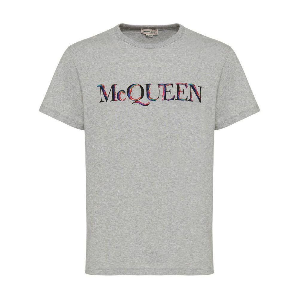 ALEXANDER MCQUEEN GRAY LOGO T-SHIRT SIZE M
