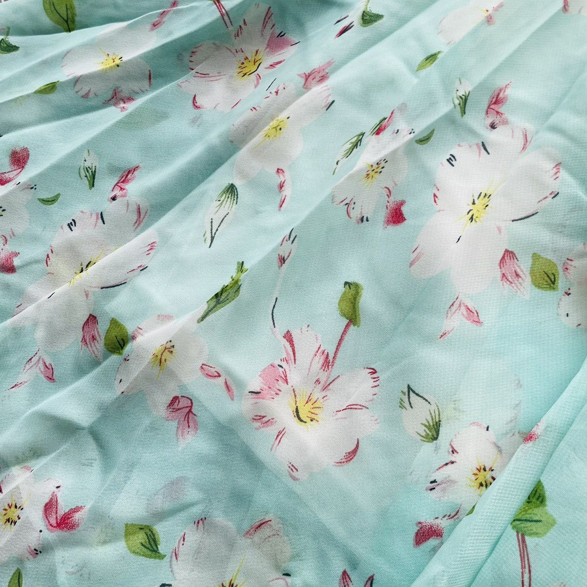Seditionaries Y2K Baby Girl Illusion Floral Mini Skirt Size 28" / US 6 / IT 42 - 3 Thumbnail