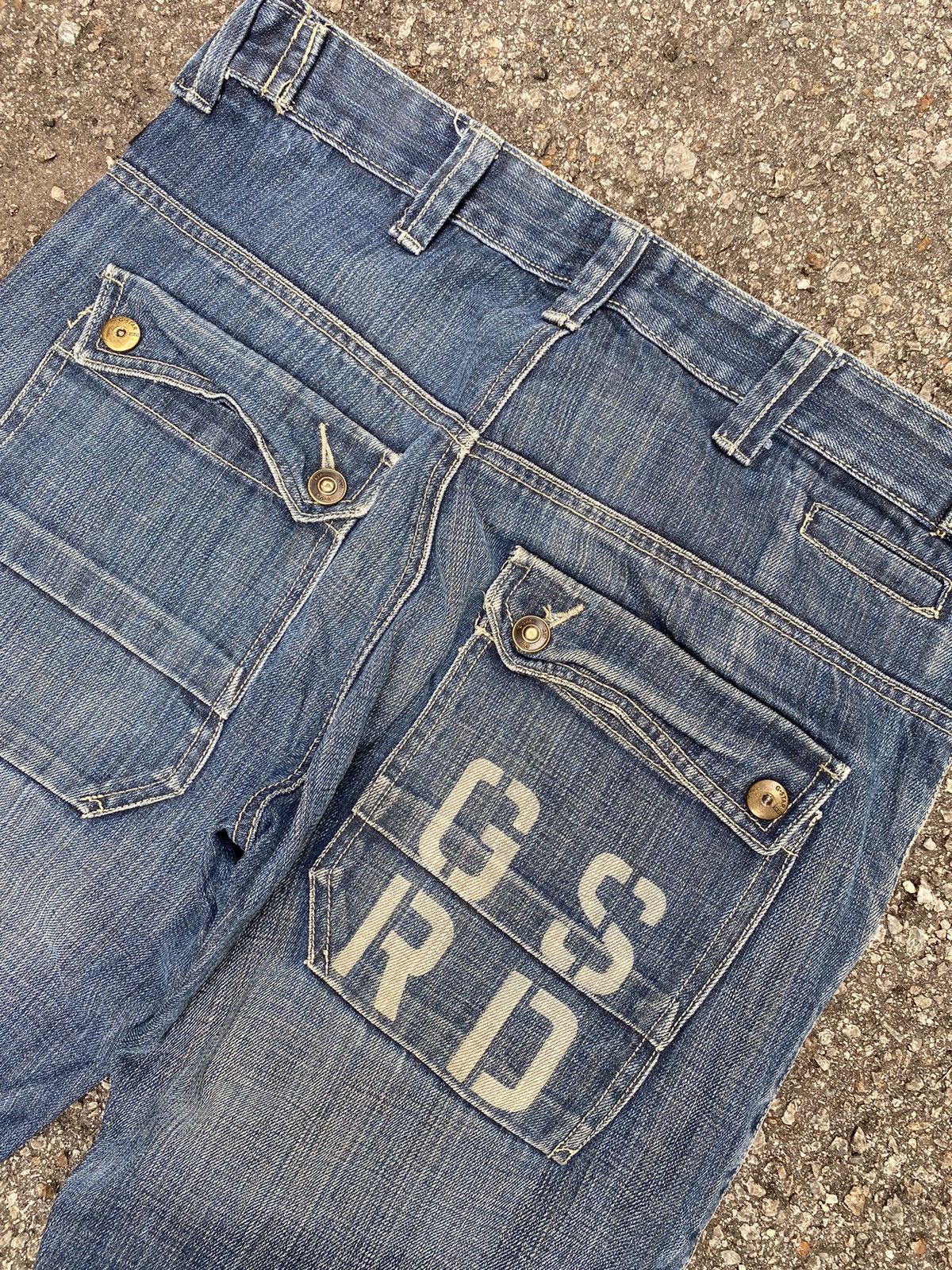 G-Star Vintage G-star RAW denim multi pocket cargo pants Japan Size US 33 - 7 Thumbnail