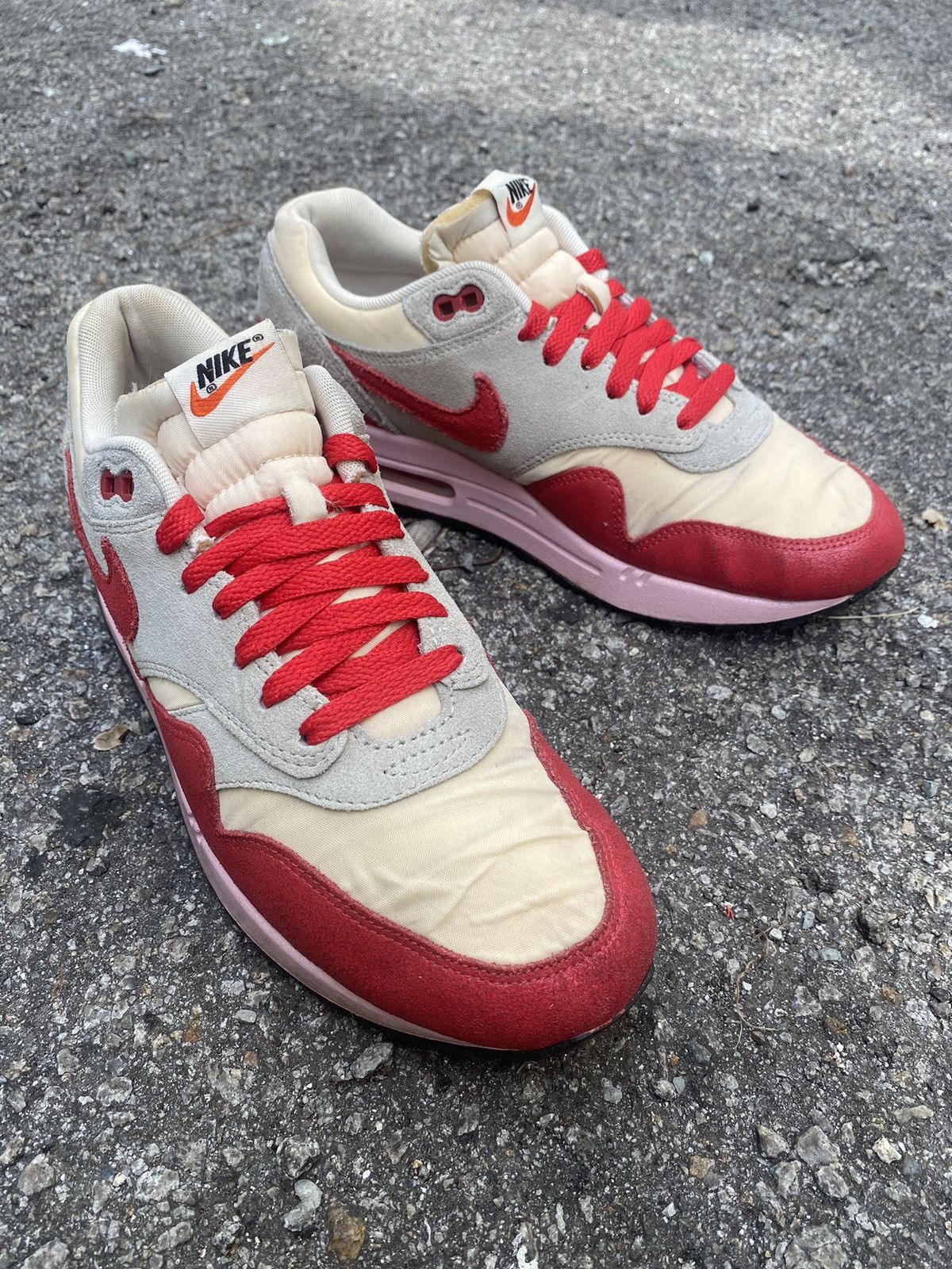 Nike Nike Air Max 1 2012 Vintage Hyper Red Size US 8 / EU 41 - 3 Thumbnail