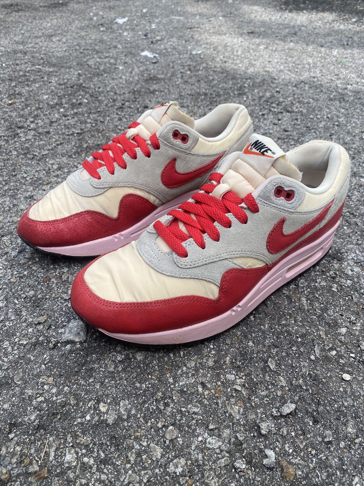 Nike Nike Air Max 1 2012 Vintage Hyper Red Size US 8 / EU 41 - 4 Thumbnail
