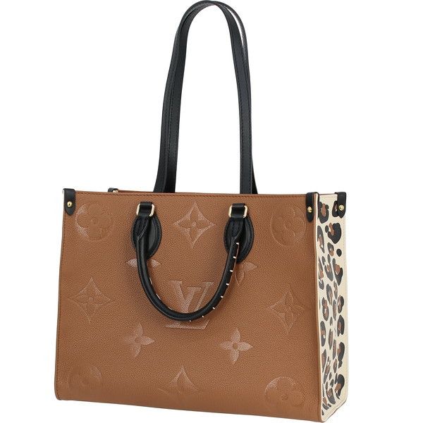 Louis Vuitton On The Go MM Wild At Heart Monogram Implant Leather Leopard