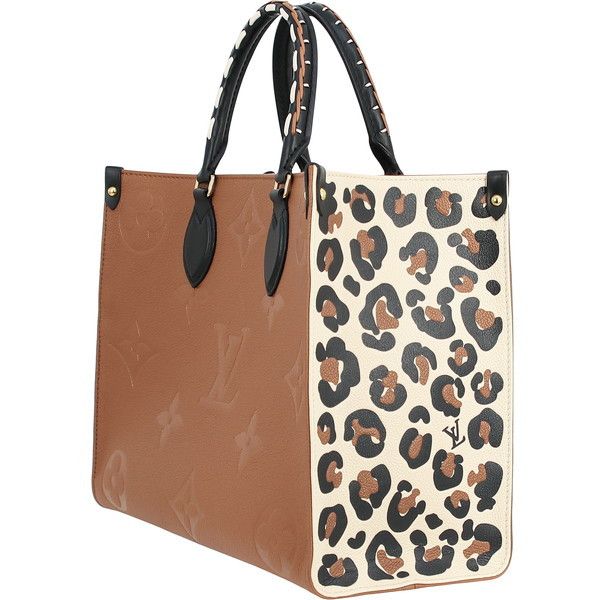 Louis Vuitton On The Go MM Wild At Heart Monogram Implant Leather Leopard