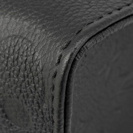 Louis Vuitton On The Go PM Shoulder Bag Monogram Implant Leather Noir Black