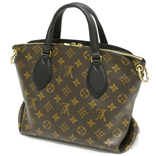 Louis Vuitton Bag Monogram Flower Zipped Tote Black