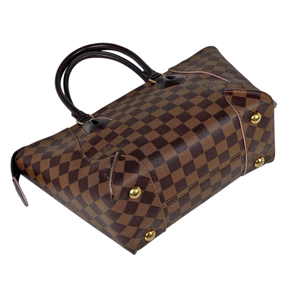 Louis Vuitton Kaisa Tote PM Way Shoulder Bag Damier Brown Rose