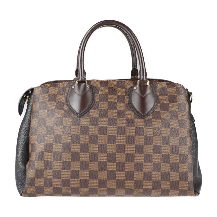 Louis Vuitton Normandy Damier Canvas Leather Ebene Noir