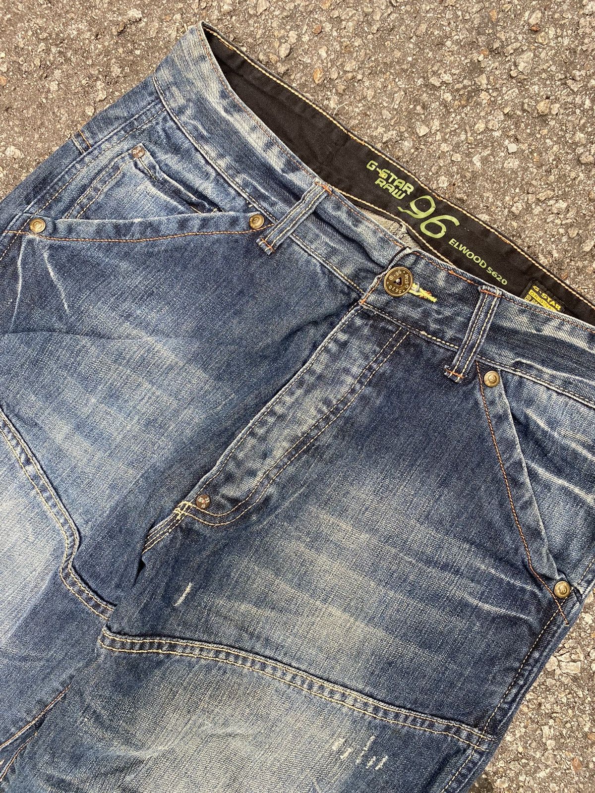 G-Star Vintage G-Star Raw Elwood Cargo Jeans Size US 34 / EU 50 - 5 Thumbnail