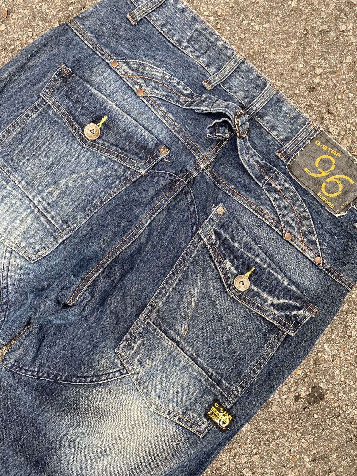 G-Star Vintage G-Star Raw Elwood Cargo Jeans Size US 34 / EU 50 - 7 Thumbnail