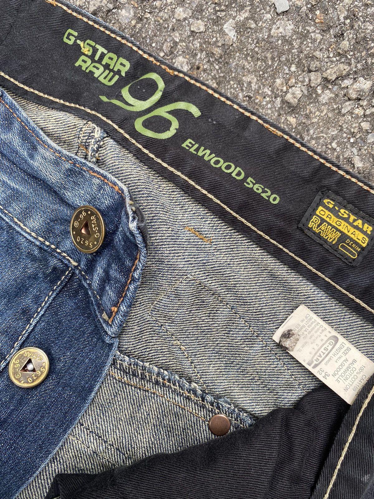 G-Star Vintage G-Star Raw Elwood Cargo Jeans Size US 34 / EU 50 - 6 Thumbnail