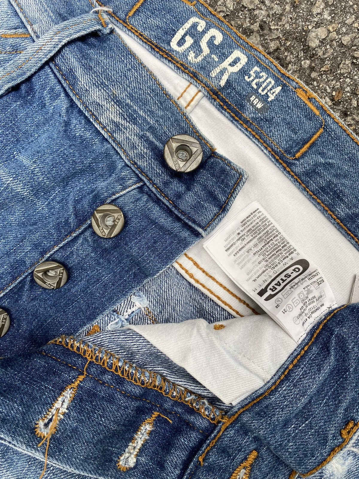 G-Star × Hysteric Glamour G-Star 5204 Denim Faded Jeans Size US 31 - 5 Thumbnail