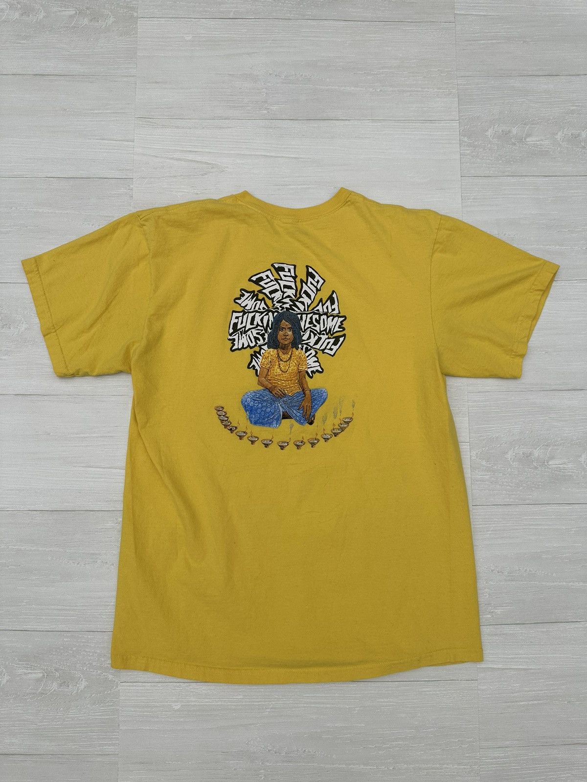 Fucking Awesome RARE Fucking Awesome Yellow Snake Charmer Tee Sz. Large Size US L / EU 52-54 / 3 - 2 Thumbnail