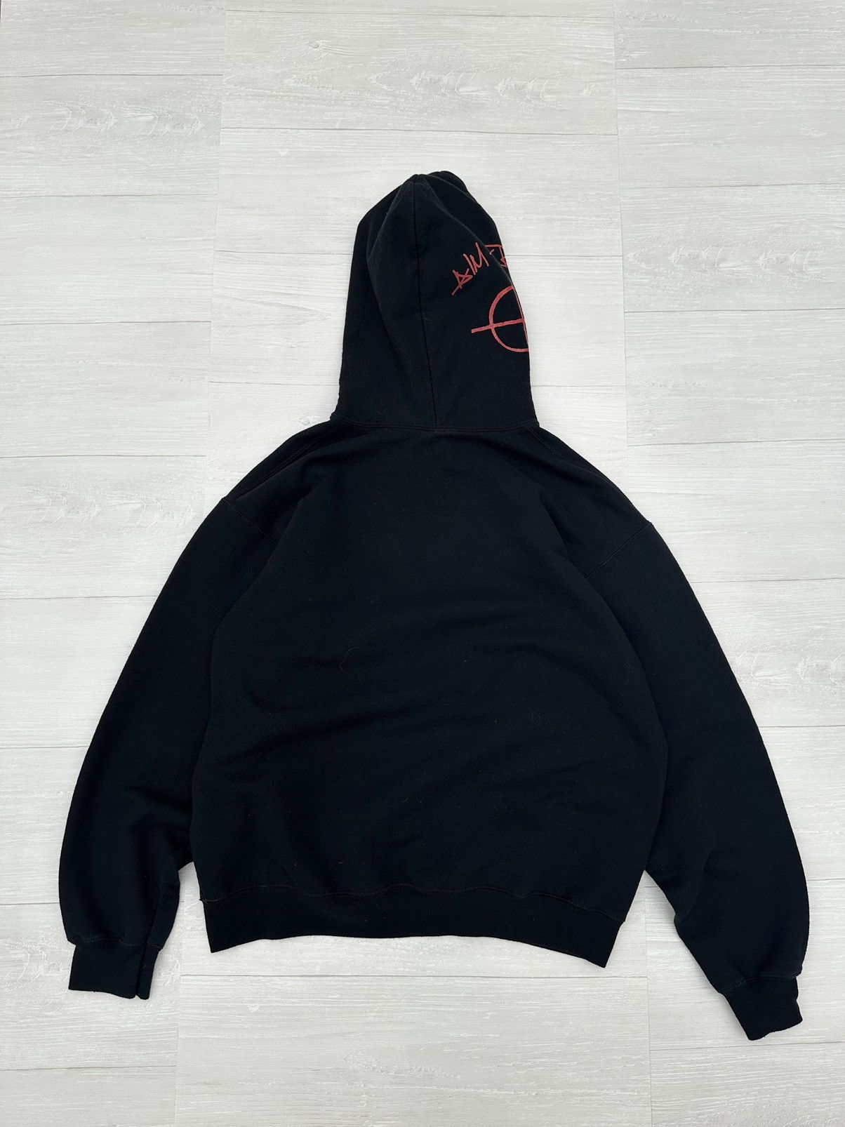 Superrradical Superrradical Black + Red Aim Here Crosshair Target Hoodie Size US L / EU 52-54 / 3 - 4 Thumbnail