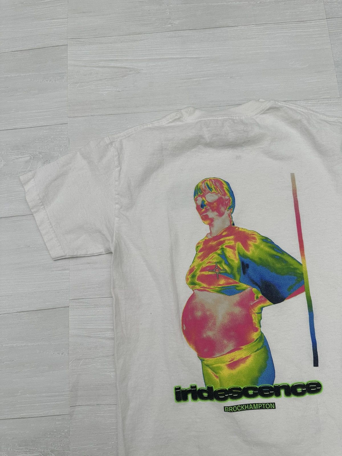 Brockhampton Brockhampton Iridescent Woman Thermal Logo Tee White Size US M / EU 48-50 / 2 - 2 Thumbnail