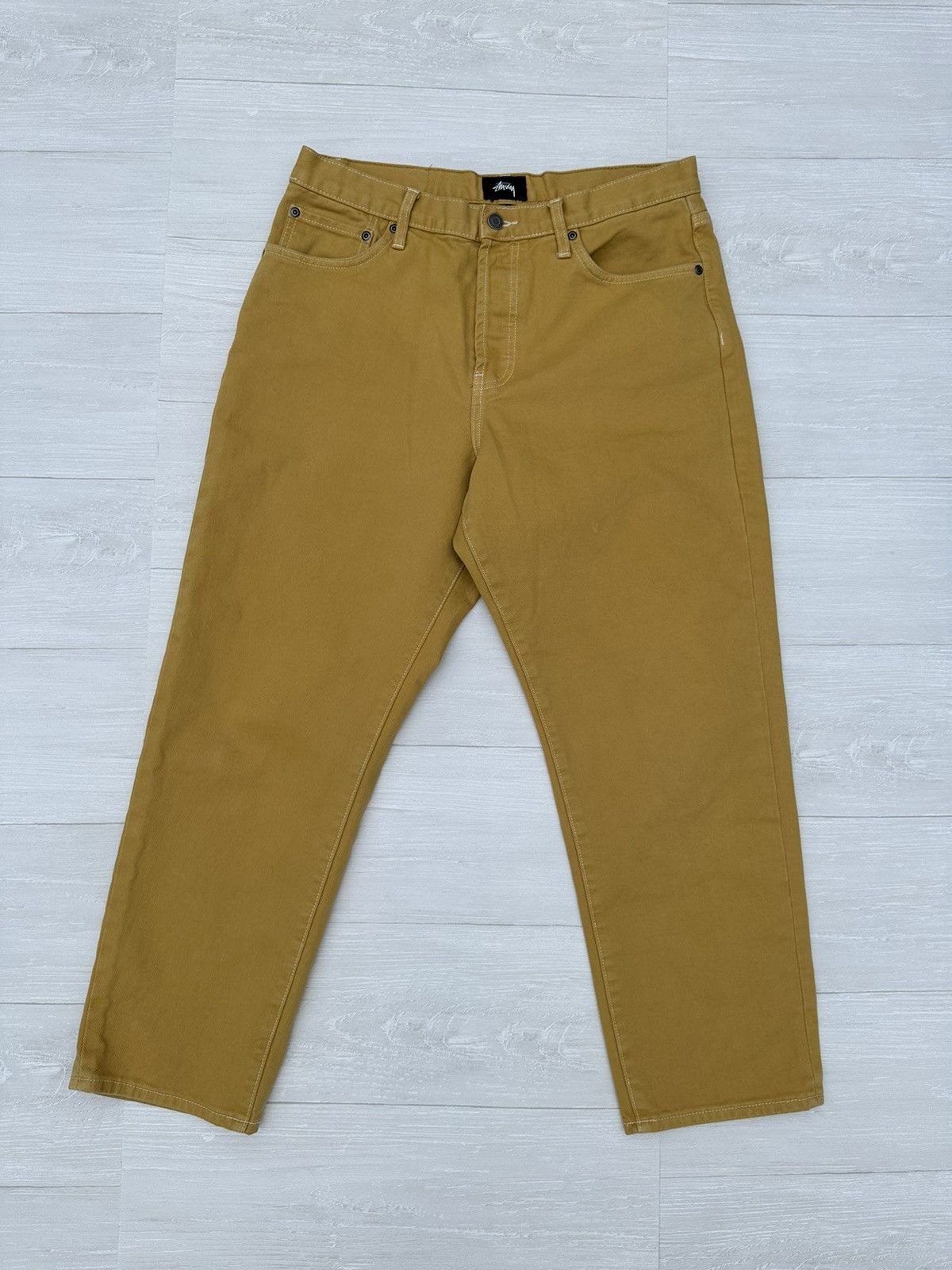 Stussy Stussy Big Ol' Yellow Denim Jeans Sz. 32 Size US 32 / EU 48 - 4 Thumbnail
