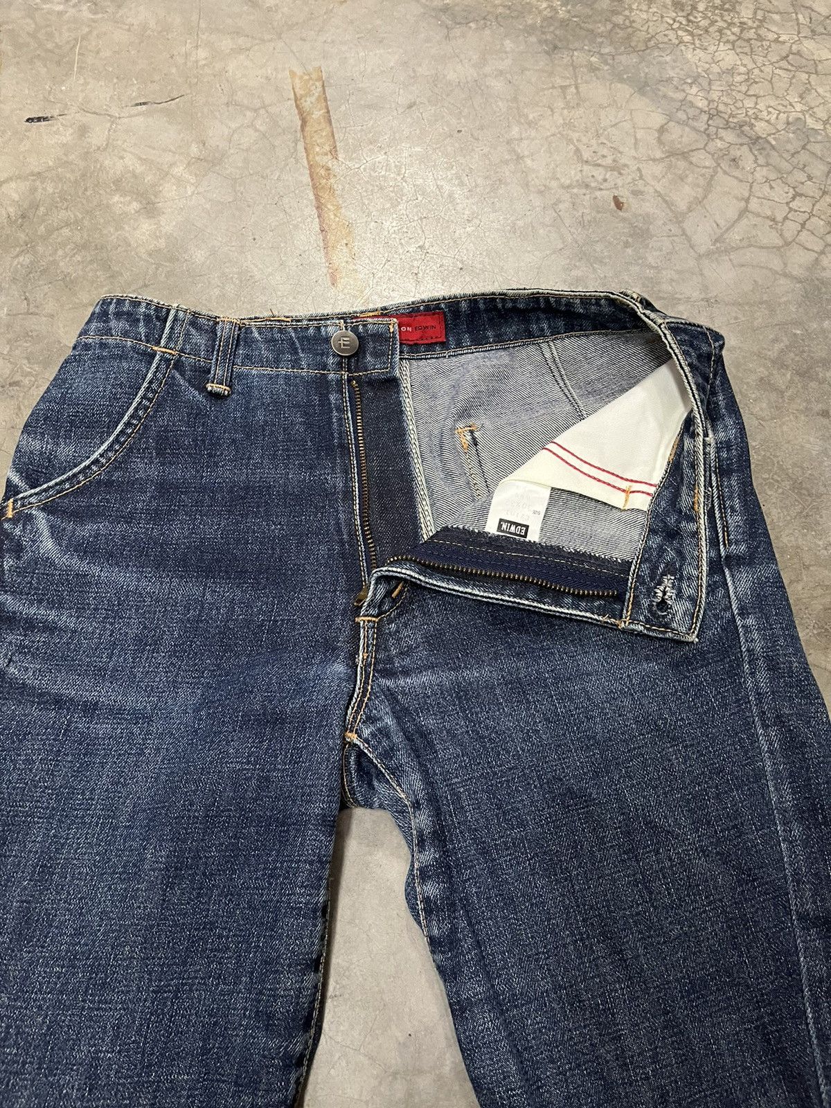 Edwin × Japanese Brand Flare Jeans Vintage Edwin E Function bootcut Wide Leg Size US 27 - 9 Thumbnail