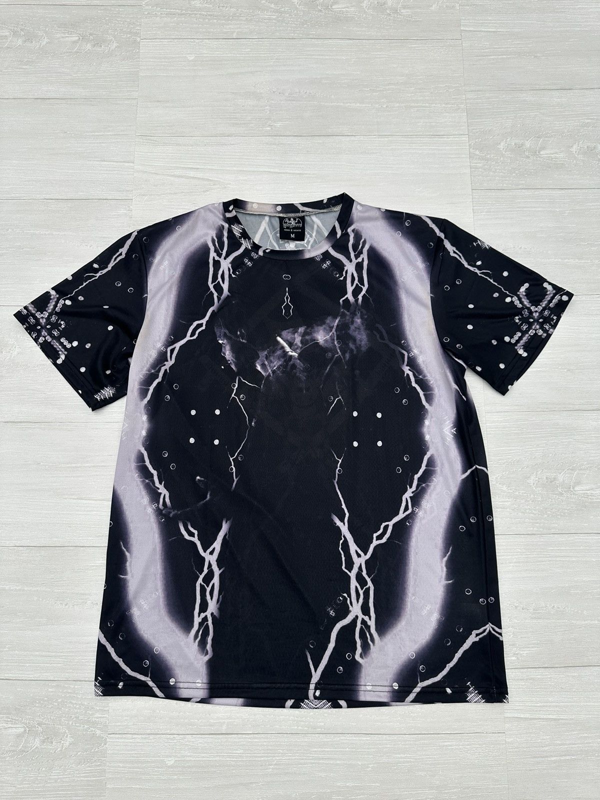 Xavier Wulf / Hollow Squad RARE Xavier Wulf x Yung Shiva Lightning Thunder Jersey Tee Size US M / EU 48-50 / 2 - 4 Thumbnail