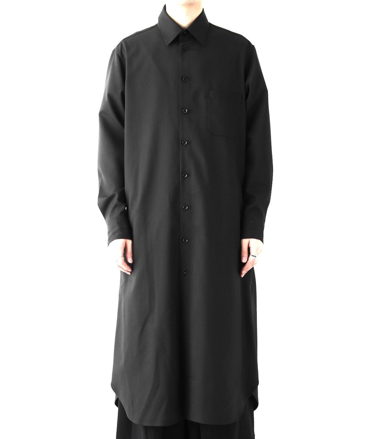 Pre-owned Groundy X Yohji Yamamoto Long Shirt In Black