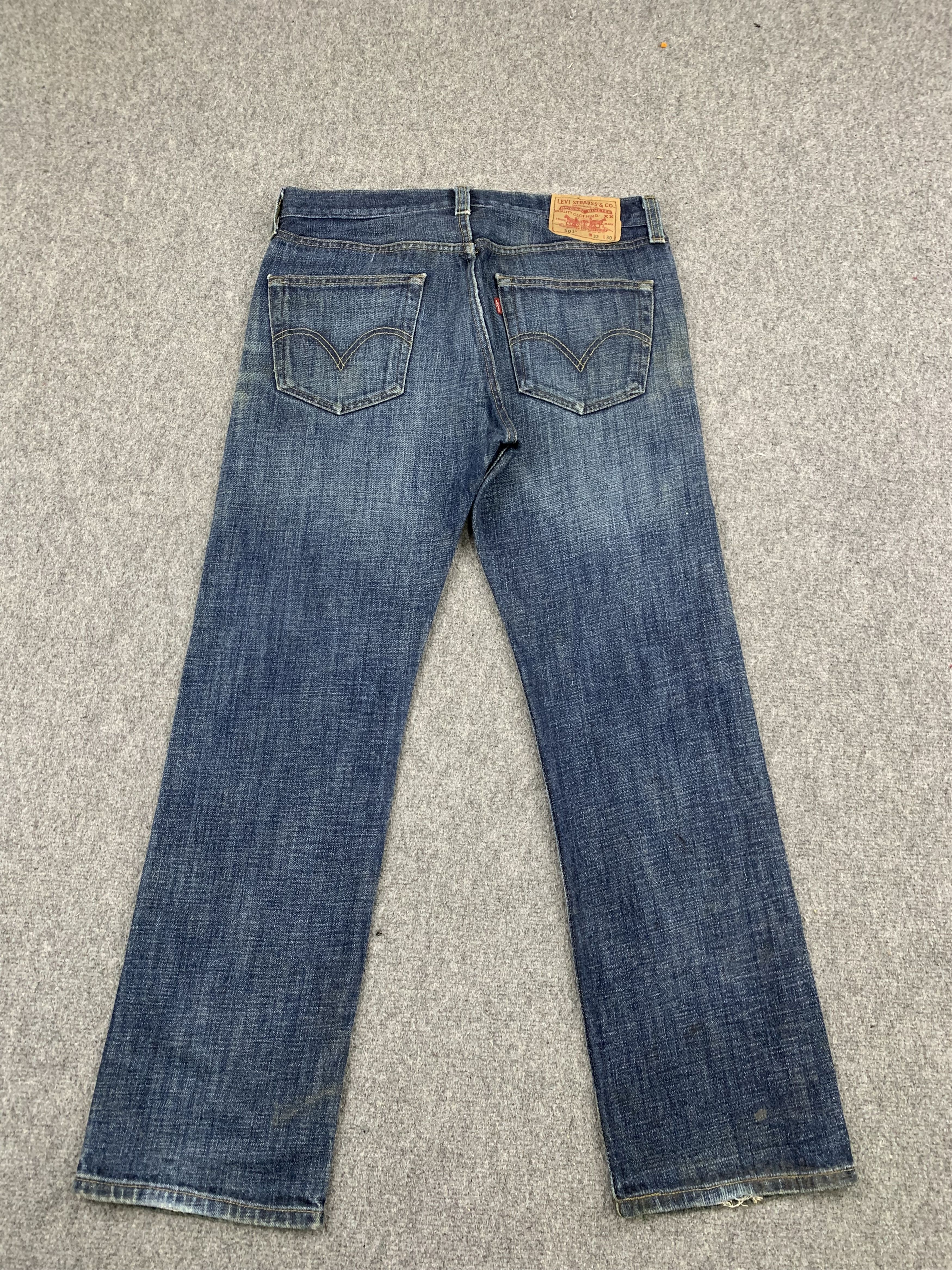 Levi's Vintage Levis 501 Faded Blue Jeans DP1801 Size US 35 - 3 Thumbnail