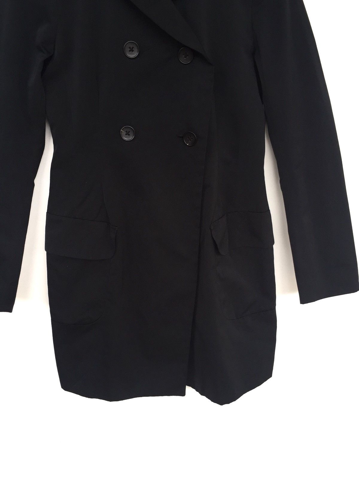 Jil Sander Collaboration Uniqlo Black Polyester Blend Long Light Jacket Size M / US 6-8 / IT 42-44 - 4 Thumbnail