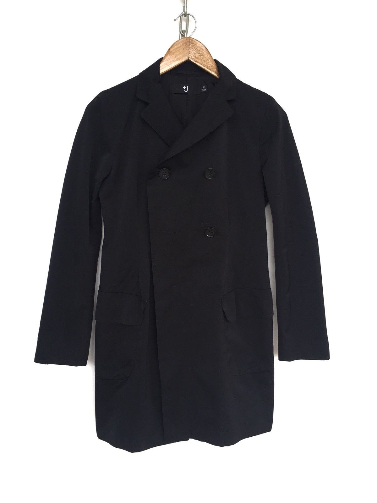 Jil Sander Collaboration Uniqlo Black Polyester Blend Long Light Jacket Size M / US 6-8 / IT 42-44 - 2 Thumbnail
