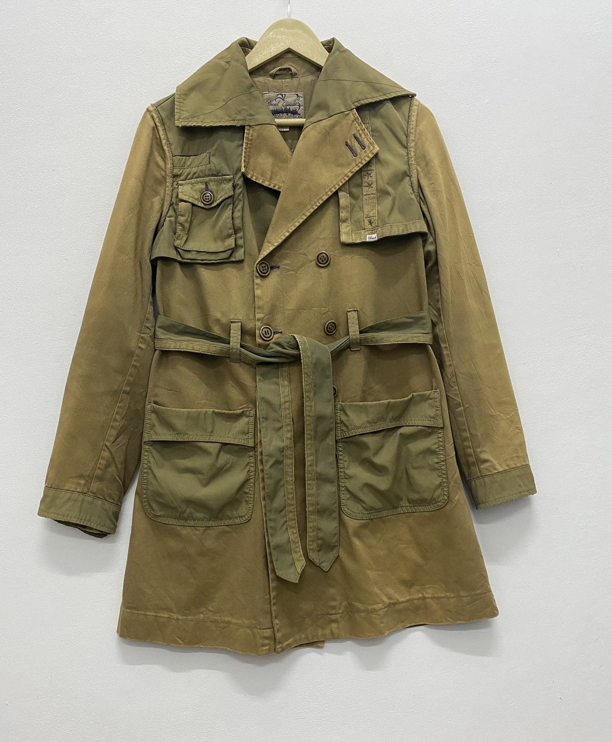 Diesel Vintage Diesel Coudroy Trench Coat jacket military style Size US S / EU 44-46 / 1 - 1 Thumbnail