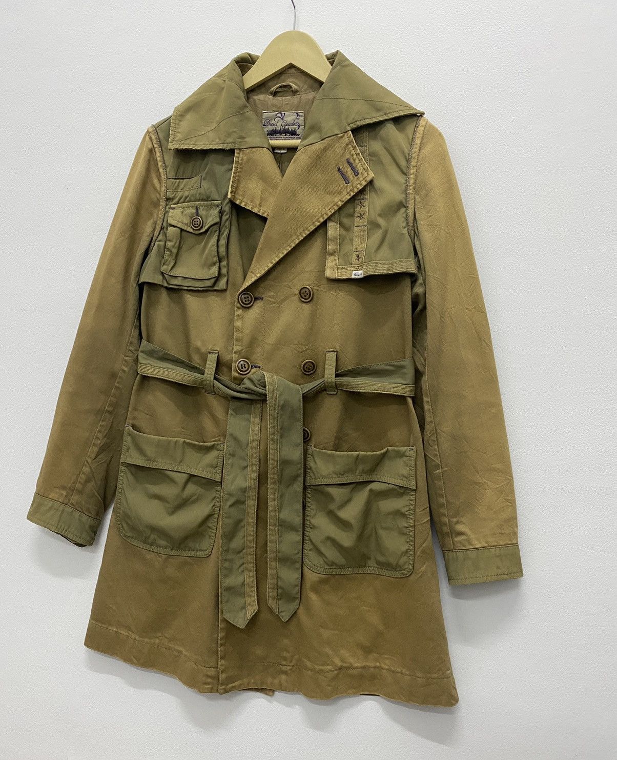 Diesel Vintage Diesel Coudroy Trench Coat jacket military style Size US S / EU 44-46 / 1 - 2 Thumbnail