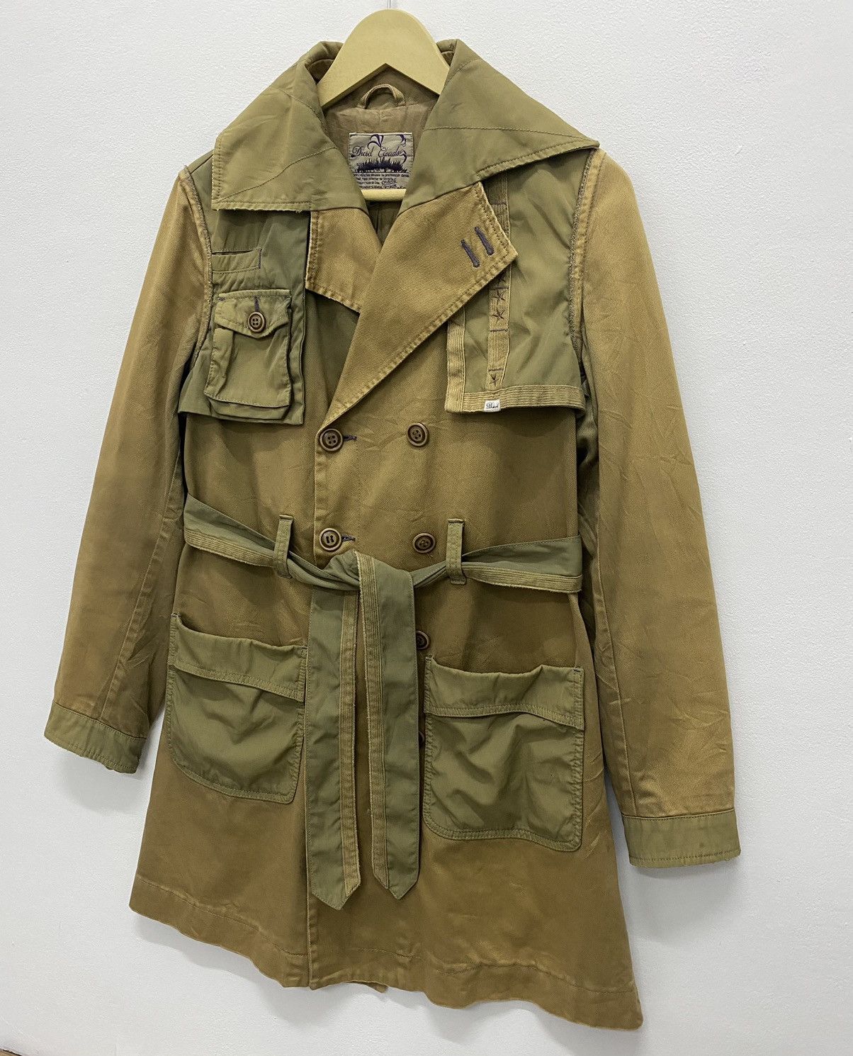 Diesel Vintage Diesel Coudroy Trench Coat jacket military style Size US S / EU 44-46 / 1 - 4 Thumbnail