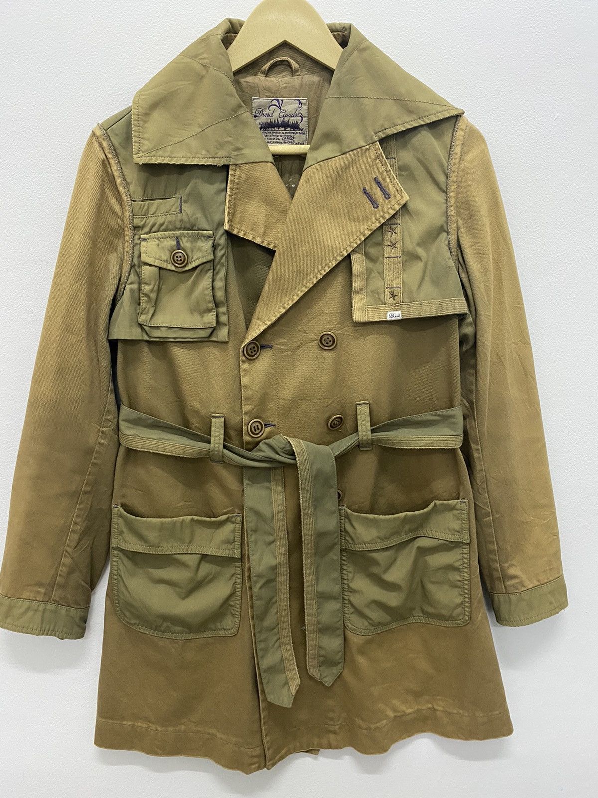 Diesel Vintage Diesel Coudroy Trench Coat jacket military style Size US S / EU 44-46 / 1 - 3 Thumbnail