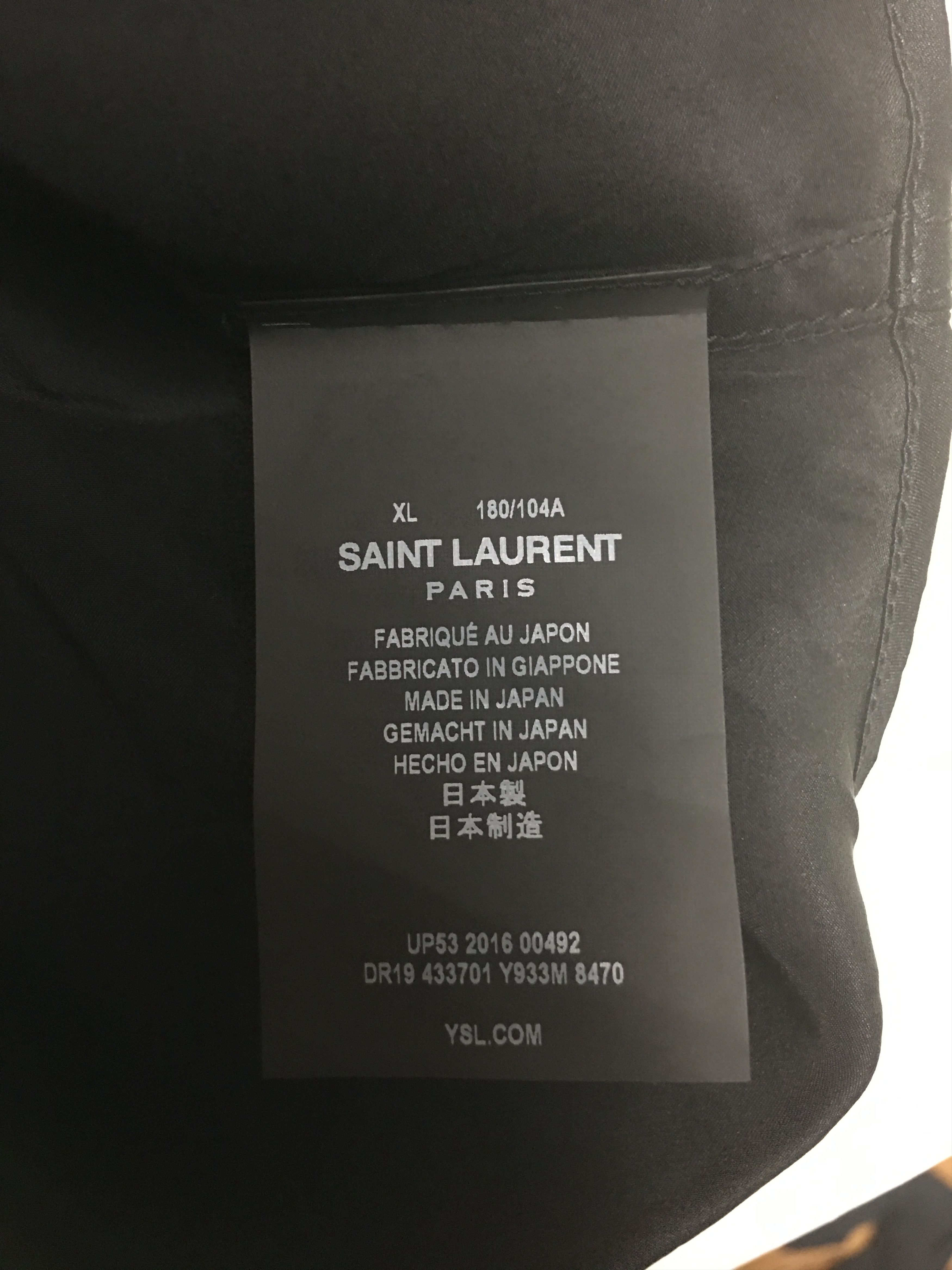 Saint Laurent Paris Silk western shirt Size US XL / EU 56 / 4 - 6 Thumbnail