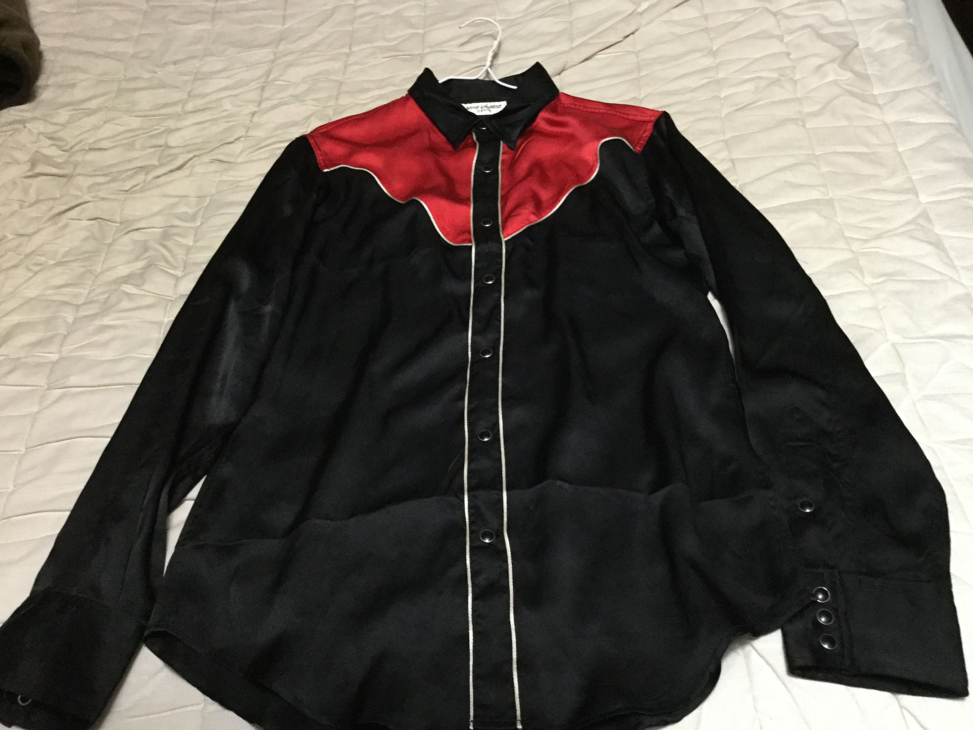 Saint Laurent Paris Silk western shirt Size US XL / EU 56 / 4 - 1 Thumbnail