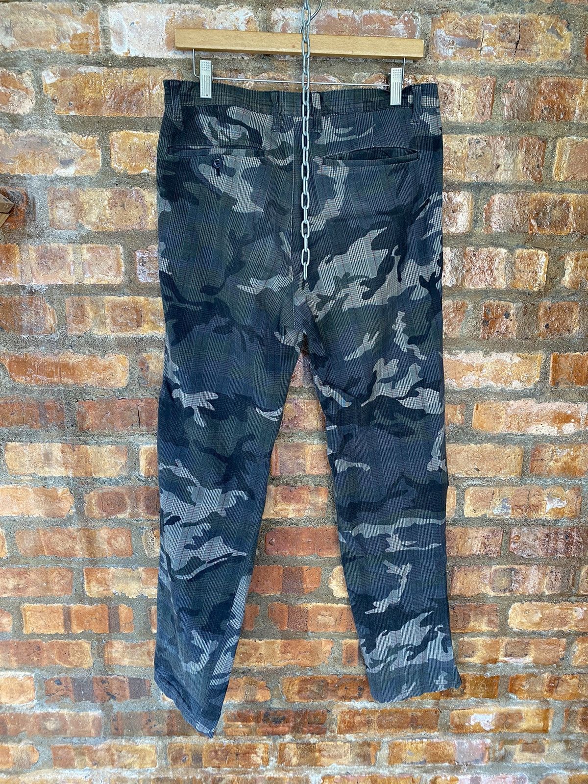 CABANE de ZUCCa × Final Home × Issey Miyake Vtg Zucca Camo check casual pants Size US 32 / EU 48 - 11 Thumbnail