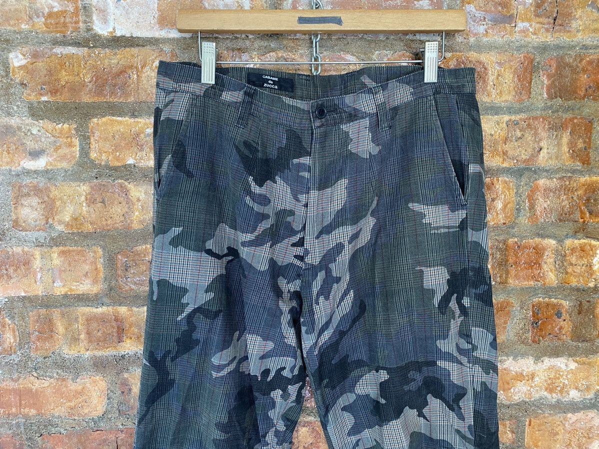 CABANE de ZUCCa × Final Home × Issey Miyake Vtg Zucca Camo check casual pants Size US 32 / EU 48 - 3 Thumbnail