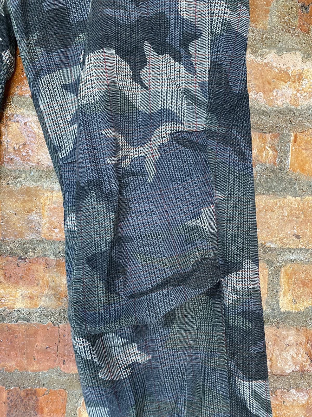CABANE de ZUCCa × Final Home × Issey Miyake Vtg Zucca Camo check casual pants Size US 32 / EU 48 - 6 Thumbnail