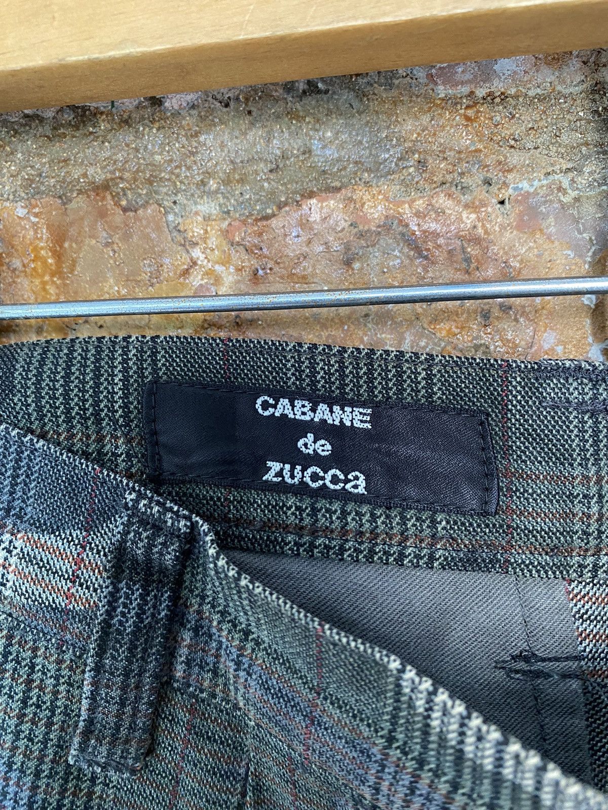 CABANE de ZUCCa × Final Home × Issey Miyake Vtg Zucca Camo check casual pants Size US 32 / EU 48 - 13 Thumbnail