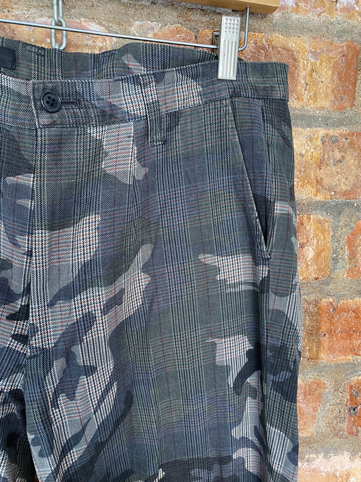 CABANE de ZUCCa × Final Home × Issey Miyake Vtg Zucca Camo check casual pants Size US 32 / EU 48 - 8 Thumbnail