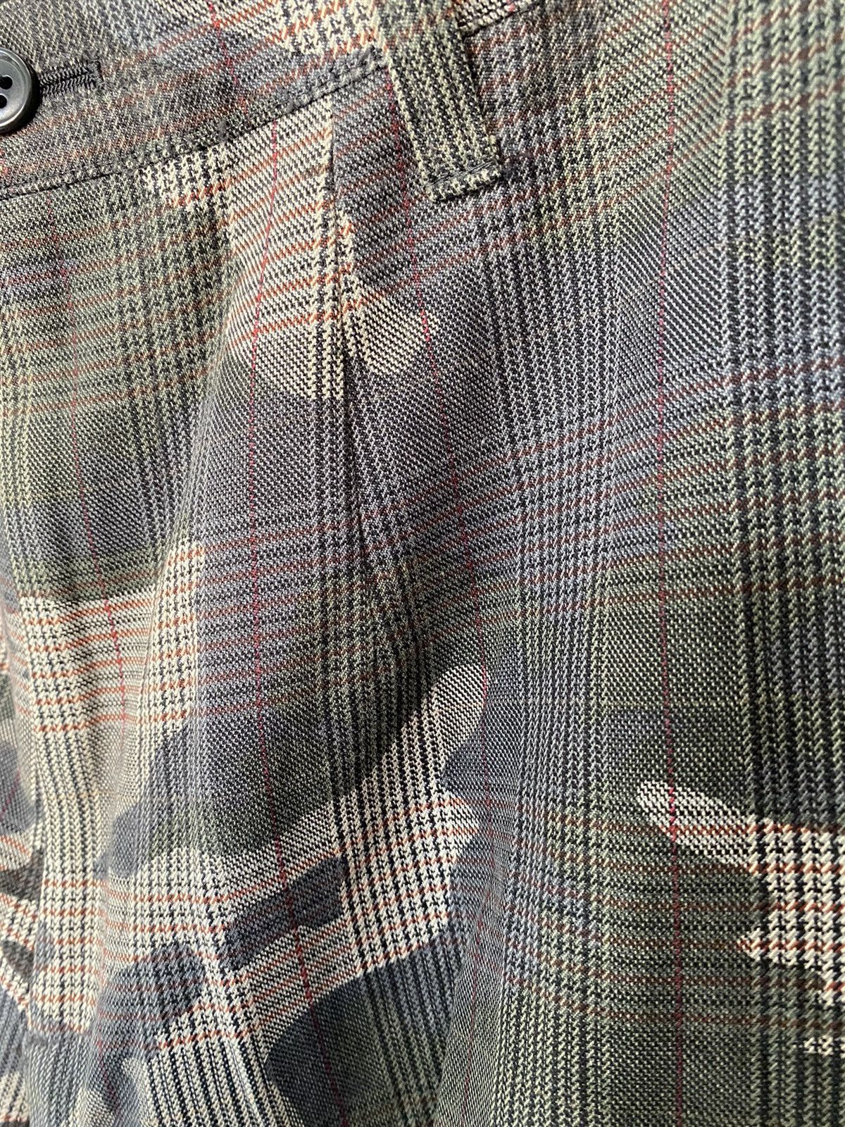 CABANE de ZUCCa × Final Home × Issey Miyake Vtg Zucca Camo check casual pants Size US 32 / EU 48 - 9 Thumbnail